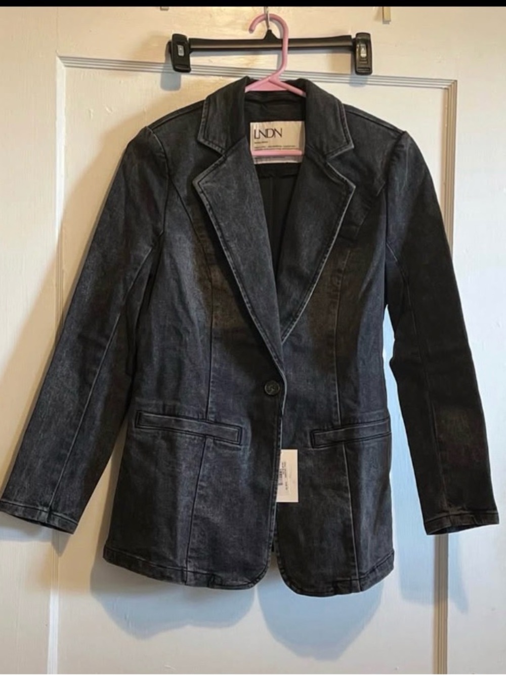 Women's Black Denim Blazer